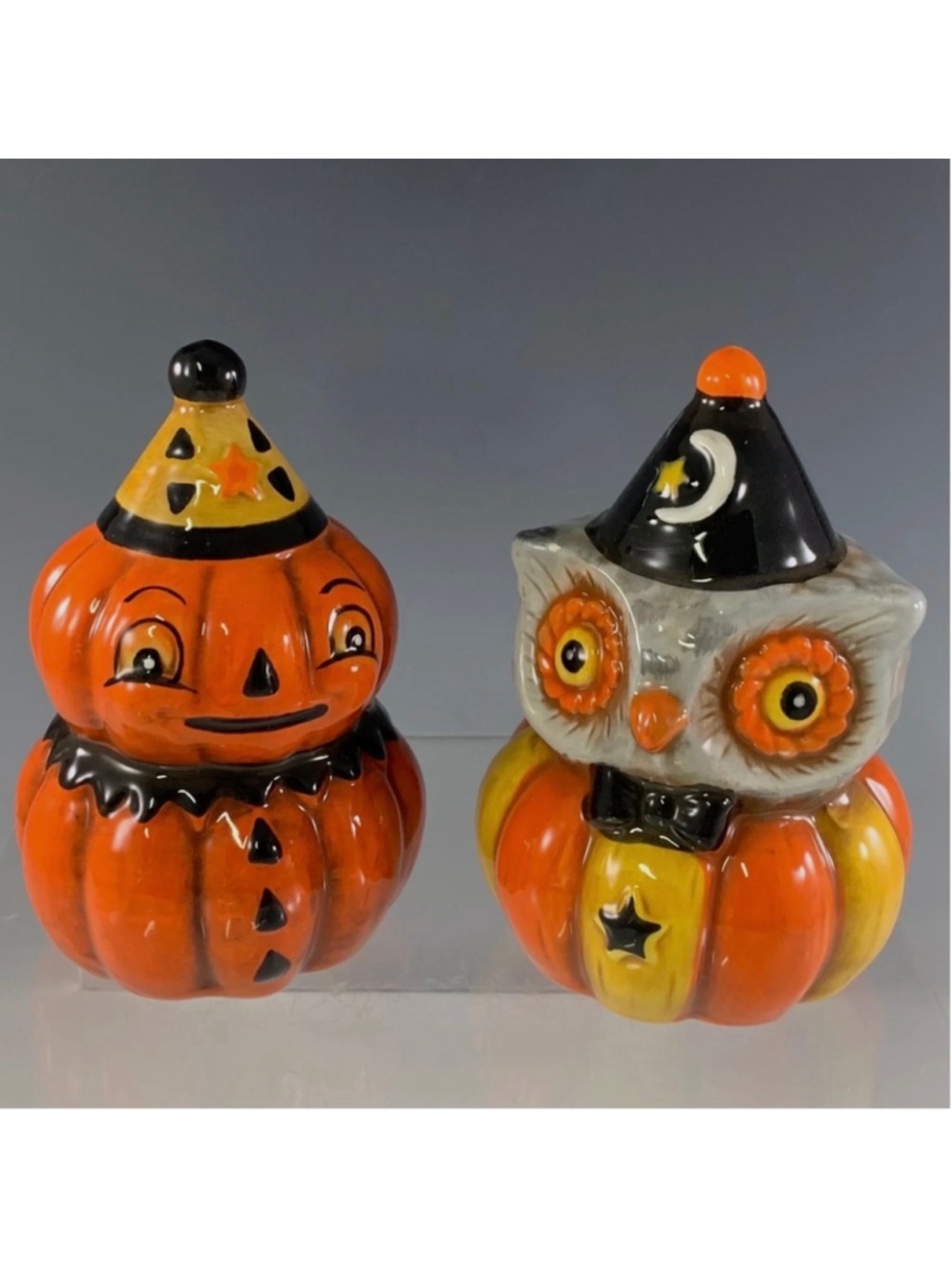 Johanna Parker Halloween Pumpkin & Owl Salt & Pepper Shakers, One Size